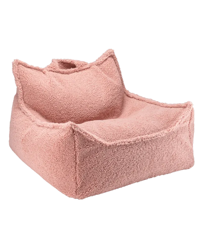 Wigiwama Guave Pink Teddy - Beanbag Chair