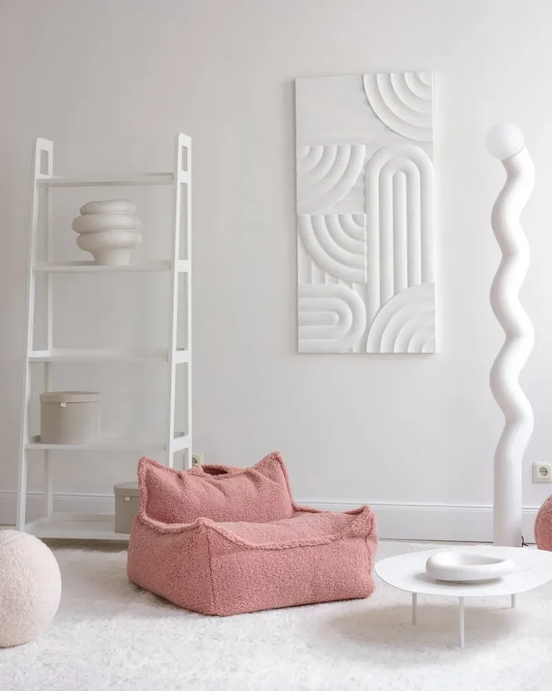 Wigiwama Guave Pink Teddy - Beanbag Chair