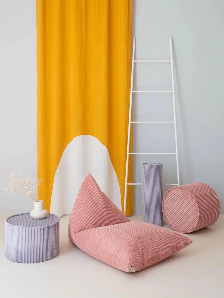 Wigiwama - Ottoman rotondo - Mousse rosa