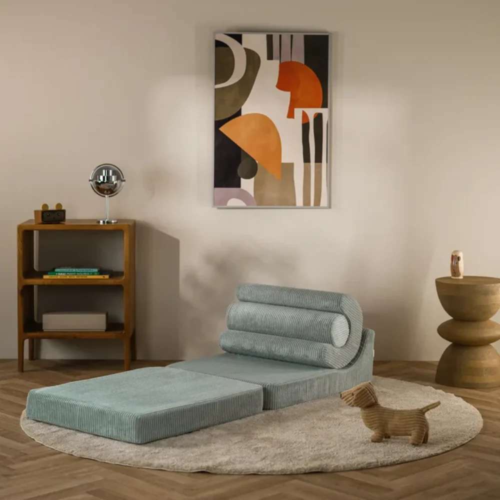 Wigiwama Pouf multifunzionale Flipster Verde menta di per bambini