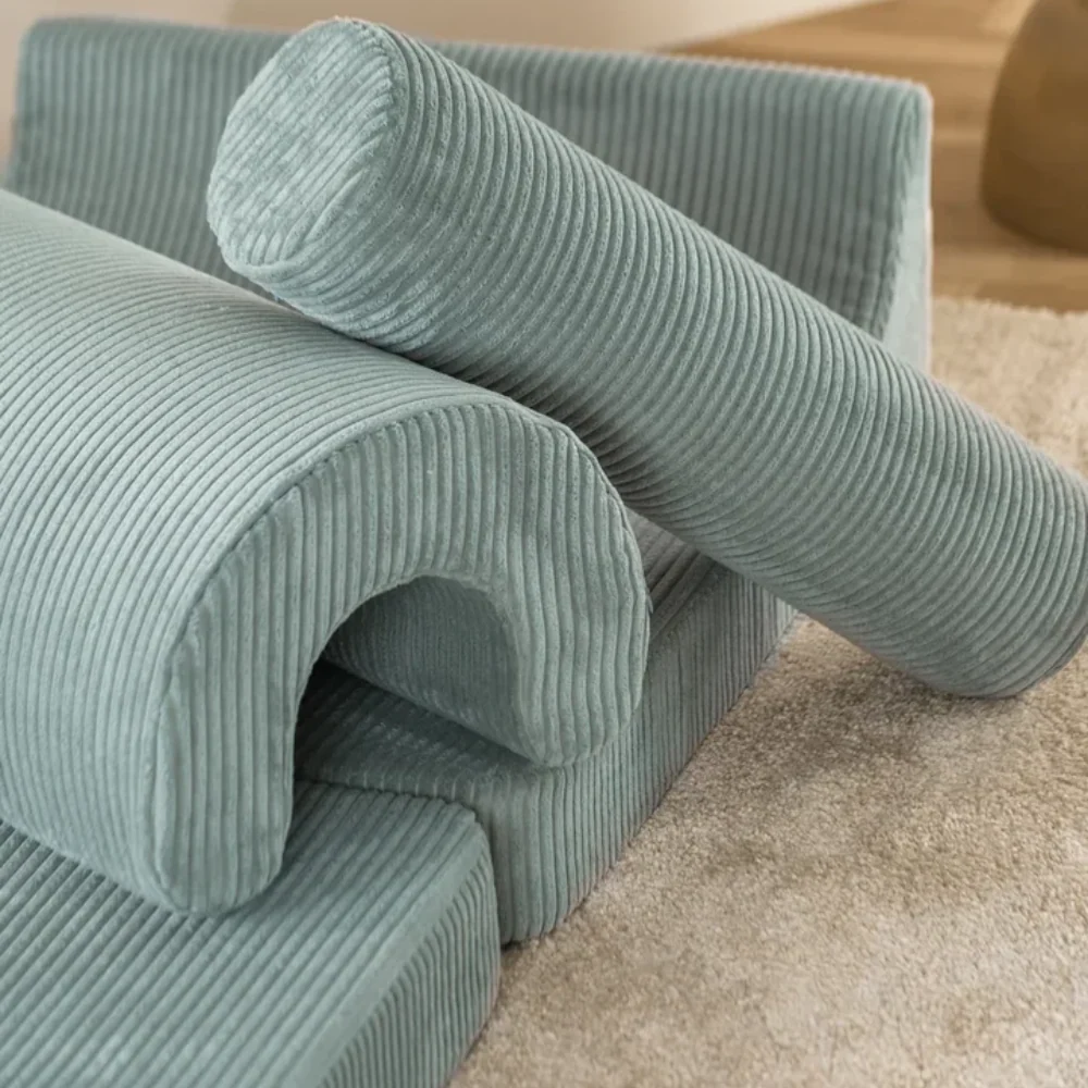 Wigiwama Pouf multifunzionale Flipster Verde menta di per bambini