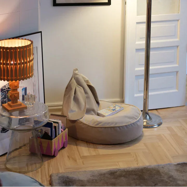 Wigiwama Pouf per bambini Dusty Beige Bunny