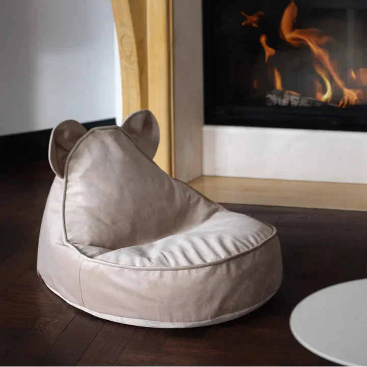 Wigiwama Pouf per bambini Dusty Beige Bear