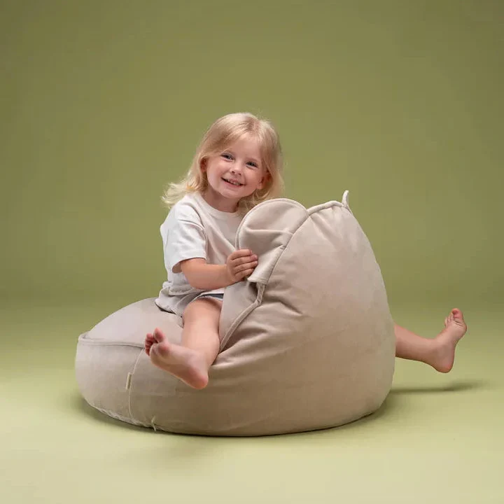 Wigiwama Pouf per bambini Dusty Beige Bear