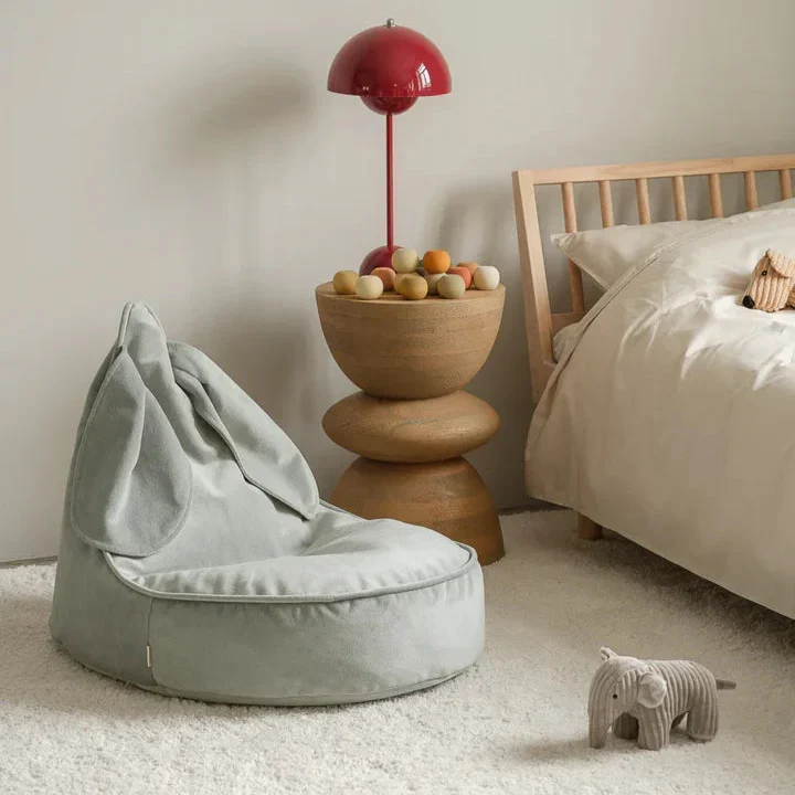 Wigiwama Pouf per bambini Misty Green Bunny