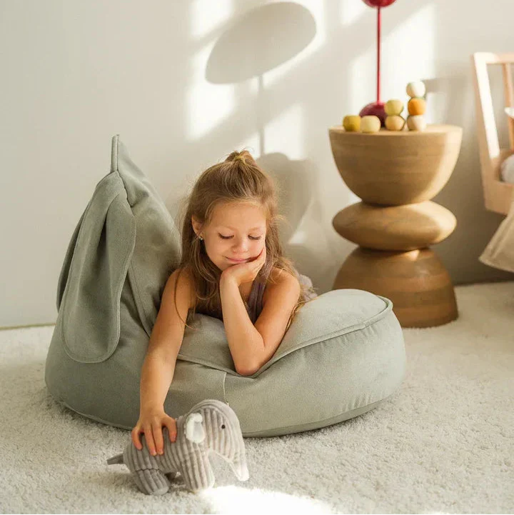 Wigiwama Pouf per bambini Misty Green Bunny