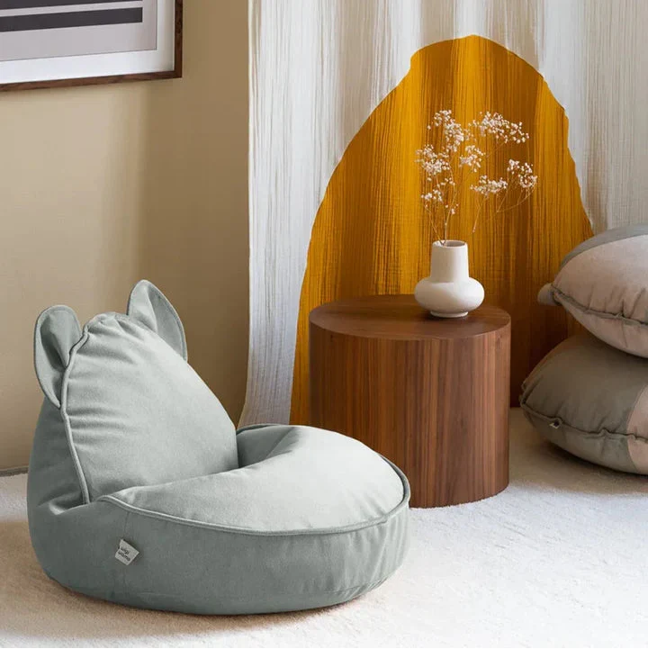 Wigiwama Pouf per bambini Misty Green Bear