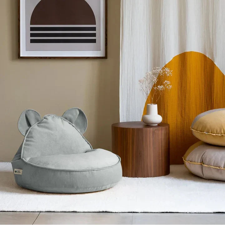 Wigiwama Pouf per bambini Misty Green Bear