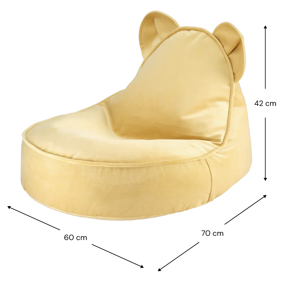 Wigiwama Pouf per bambini Orso al caramello salato