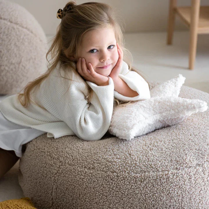 Wigiwama Pouf per bambini Ottoman Biscuit