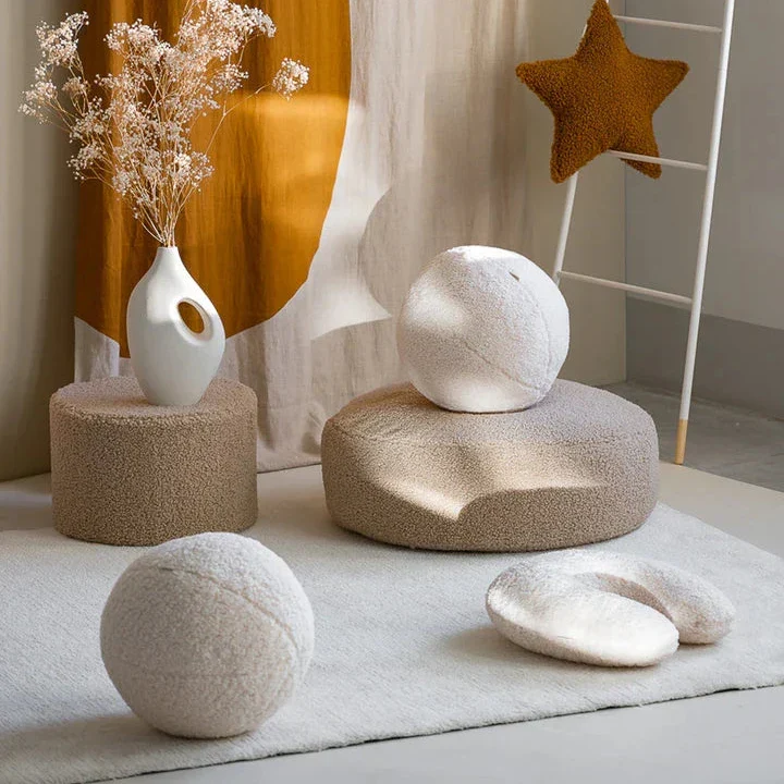 Wigiwama Pouf per bambini Ottoman Biscuit