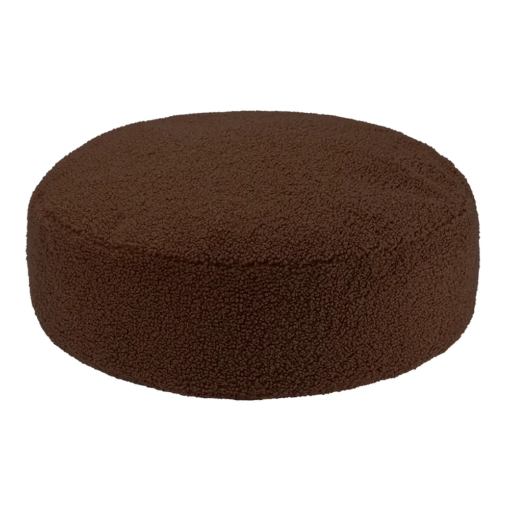 Wigiwama Pouf rotondo per bambini Ottoman Warm Hazel