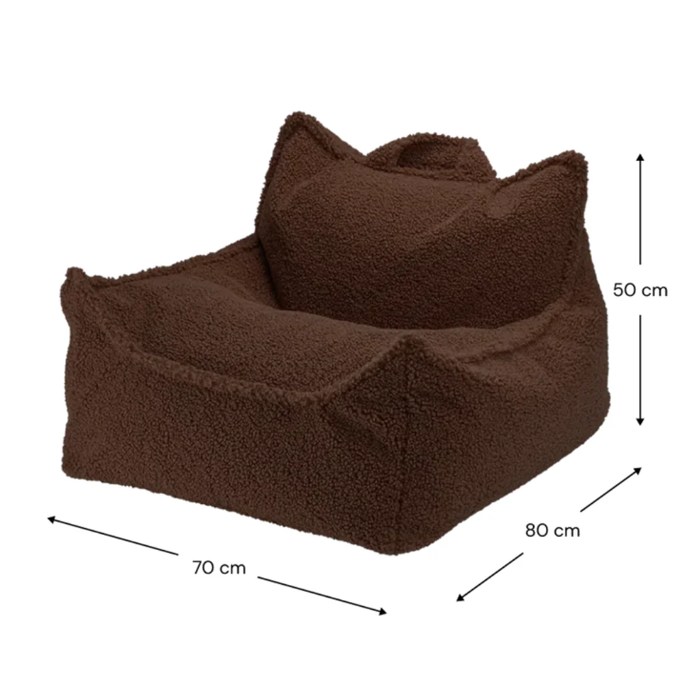 Wigiwama Sedia sacco Warm Hazel per bambini