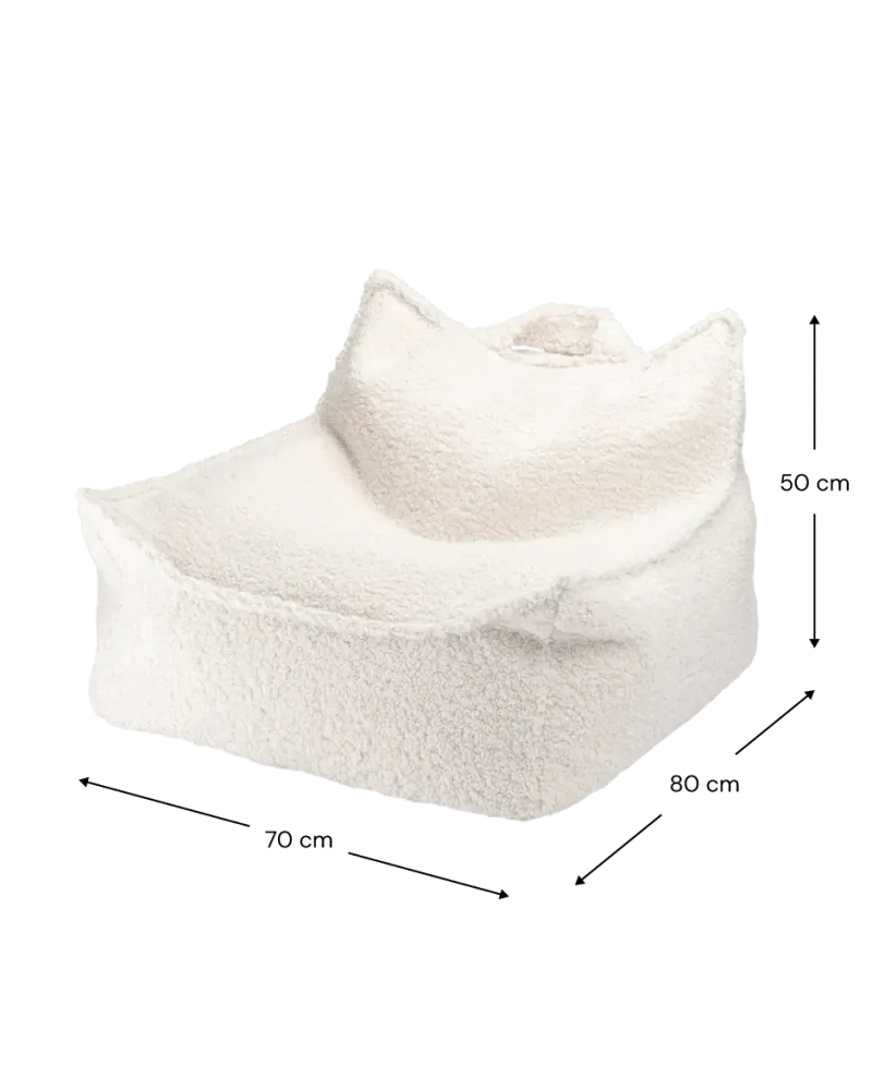 Wigiwama - Teddy Beanbag - Cream White