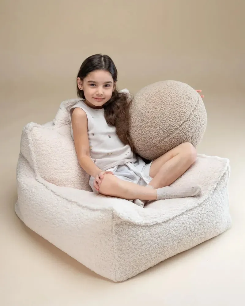 Wigiwama - Teddy Beanbag - Cream White