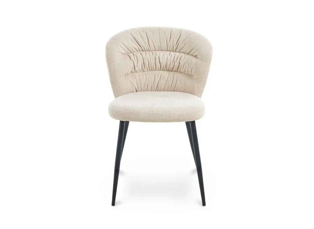 Set di 4 sedie DANIELA velluto coste beige WIZ