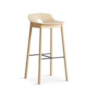 SGABELLO DA BAR MONO - ROVERE PIGMENTATO BIANCO WOUD