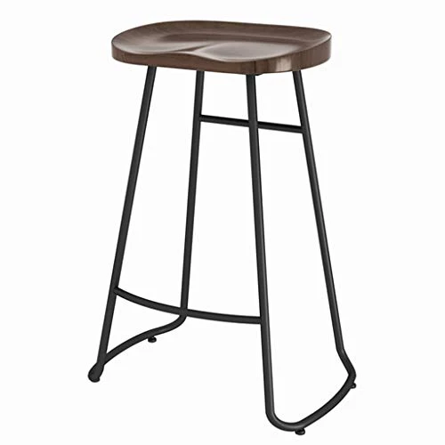 WRRAC-Sedia Sgabelli da Bar industriali Sgabello da Pranzo per Colazione Sedie Alte con poggiapiedi Gambe Metallo Nero per...