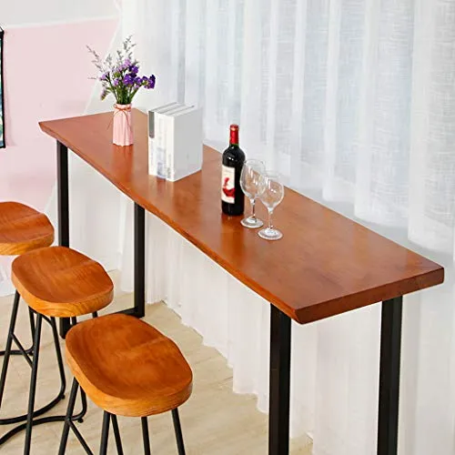 WRRAC-Sedia Sgabelli da Bar Sedie con poggiapiedi Sedili Legno per cucine domestiche da banco, Assemblaggio Facile, Sgabel...