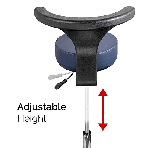 Wxnnx Sgabello Medico Dentale Sedia Dentista con bracciolo Girevole 360 Gradi Sedia Assistente Pelle PU Regolabile Altezza...