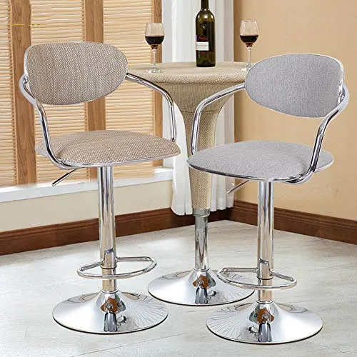 Wzqwzj Contatore Sedia, Sgabello Girevole, Regolabile Altezza sedie da Bar, per la Cucina contatore Bar Restaurant Cafe Te...