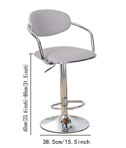 Wzqwzj Contatore Sedia, Sgabello Girevole, Regolabile Altezza sedie da Bar, per la Cucina contatore Bar Restaurant Cafe Te...