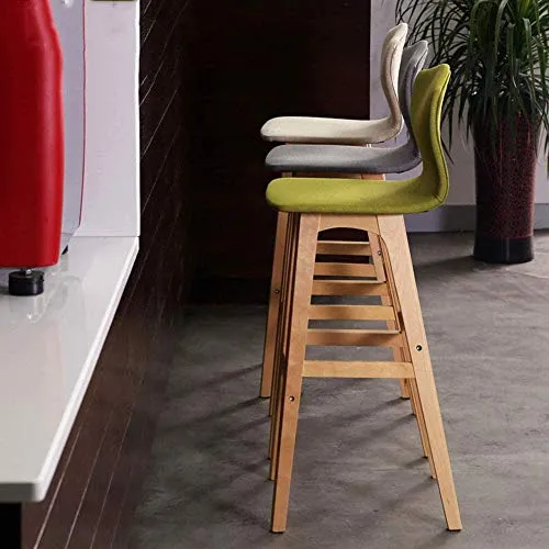 Wzqwzj di Legno Solido Alta Legno Sgabelli, Home Bar Stool, per la Cucina contatore Bar Ristorante caffè Tea Shop