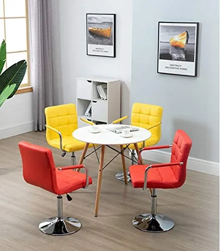 Inizio Schienale Sgabello, Coperta Kitchen Restaurant Pranzo Sgabello One Foot Base Metallica Stool Decorativo Molti Color...