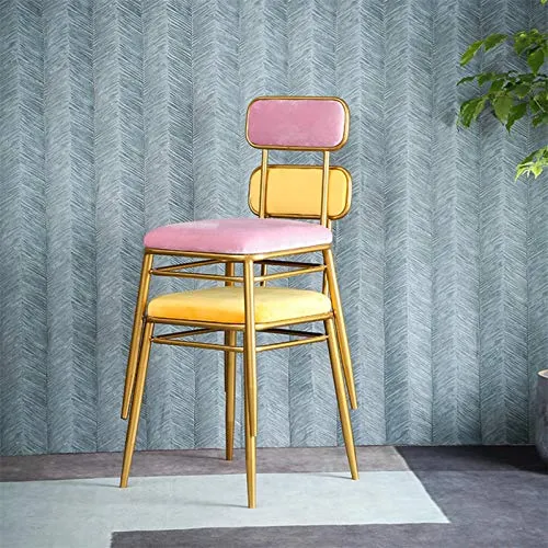X.Home. Bar stool Sedia da Pranzo per Soggiorno, Sedia per Negozio di Bellezza Sedia per Negozio di Dolci per caffè Casual...