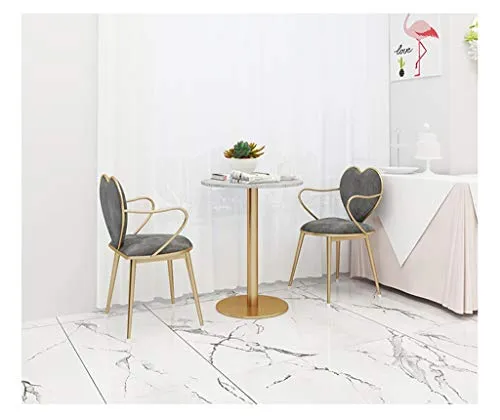 X.Home.Bar stool Bracciolo Sedia Trucco, Camera Indoor Dressing Sgabello Trucco Sedia Ristorante Colazione Sedia Coffee Sh...