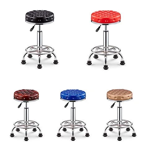 X.Home.Bar stool XZGang Sgabelli Decorativo, Finta Pelle Altezza Regolabile Girevole Sedia da Ufficio Salone Soggiorno Cam...