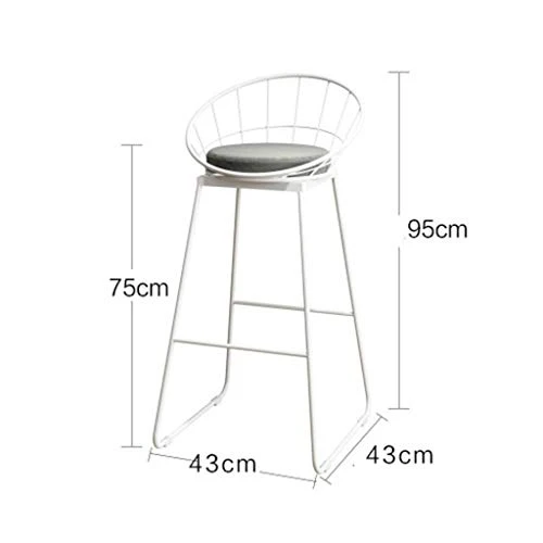 XZGang Ferro battuto Bar Sedie, Dessert Negozio Negozio di Abbigliamento Sdraio Home Bar Decorativi mobili Sedia da Giardi...