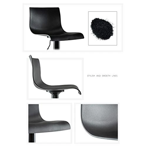 XZGang Nero/Bianco sgabelli da Bar, Solida Durevole Cucina Sgabello Sgabello Mobili la casa Prima Colazione Bar Stool con...
