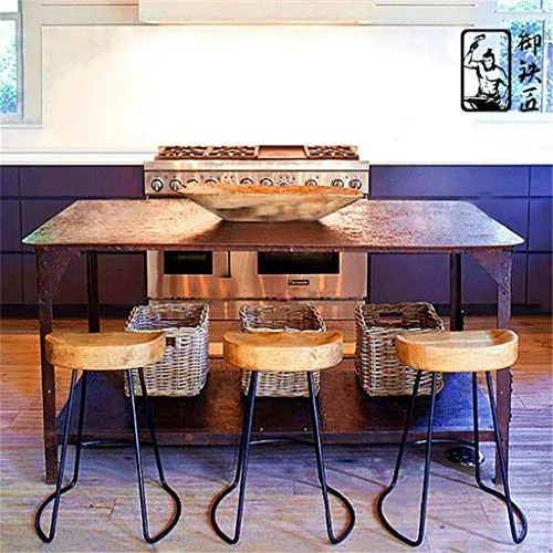 XZGang Sgabello alto ferro Sedia il tempo libero Studio la casa Camera da letto Sedia Sedia computer Sedia da pranzo Sgabe...