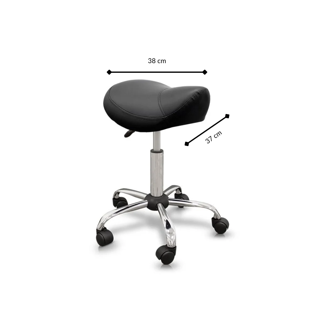 Xanitalia Sgabello Roller Pro Elite nero Ecopelle