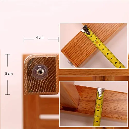 XD Sgabello da Bagno Sgabello da Bagno Sgabello Legno Sgabello da Pranzo Impermeabile Quercia Rossa Tavolo da Doccia Porta...