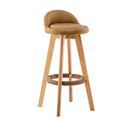 XEWNEG Stile Europeo di Legno Solido Creativo Minimalista Moderno Bar Sgabelli retrò Casa Rotante Ad Alta Sgabello Schiena...