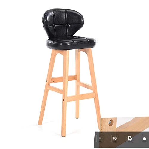 XEWNEGTZI Sgabello da Bar Sedie da Bar Moderne E Semplici, per Bancone Cucina Sedia caffè per Colazione, con Sedile E Pogg...