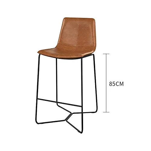 XIAOQIAO Sgabelli da Bar, seggioloni ad Altezza Fissa, sedie da Bar Alte con Schienale, Design dello Schienale Comodo ed e...