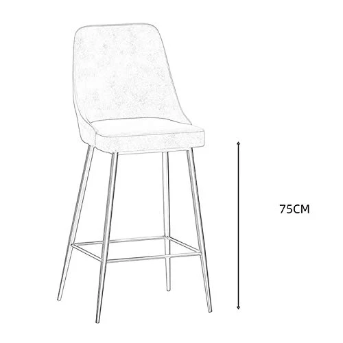 XIAOQIAO Sgabelli da Bar, seggioloni ad Altezza Fissa 65 cm / 70 cm / 75 cm, con Schienale Alto ed ergonomico, Dotati di C...
