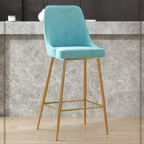 XIAOQIAO Sgabelli da Bar, seggioloni ad Altezza Fissa 65 cm / 70 cm / 75 cm, con Schienale Alto ed ergonomico, Dotati di C...