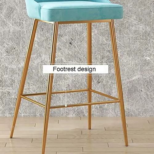 XIAOQIAO Sgabelli da Bar, seggioloni ad Altezza Fissa 65 cm / 70 cm / 75 cm, con Schienale Alto ed ergonomico, Dotati di C...