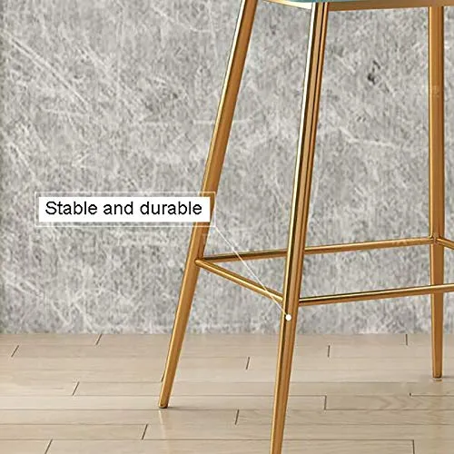 XIAOQIAO Sgabelli da Bar, seggioloni ad Altezza Fissa 65 cm / 70 cm / 75 cm, con Schienale Alto ed ergonomico, Dotati di C...