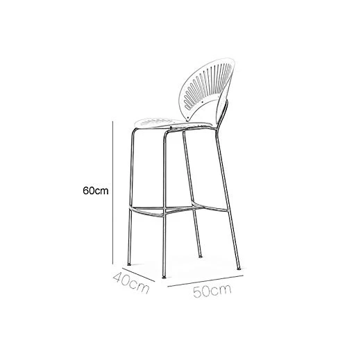 XIAOQIAO Sgabelli da Bar, sgabelli Alti ad Altezza Fissa 55 cm / 60 cm / 70 cm / 75 cm, con Schienale Grazioso e Confortev...