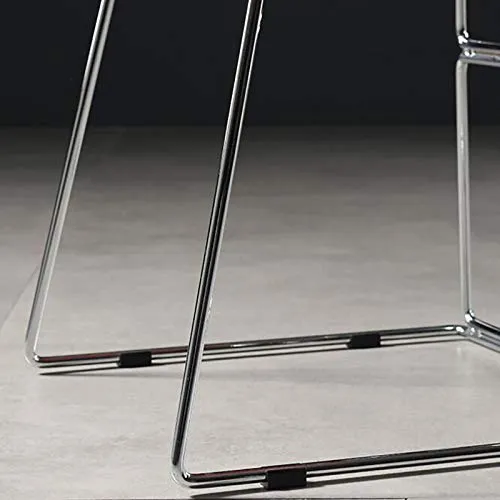 XIAOQIAO Sgabelli da Bar, sgabelli Alti 76 cm ad Altezza Fissa, Materiali PP rispettosi dell'ambiente e Gambe durevoli Met...