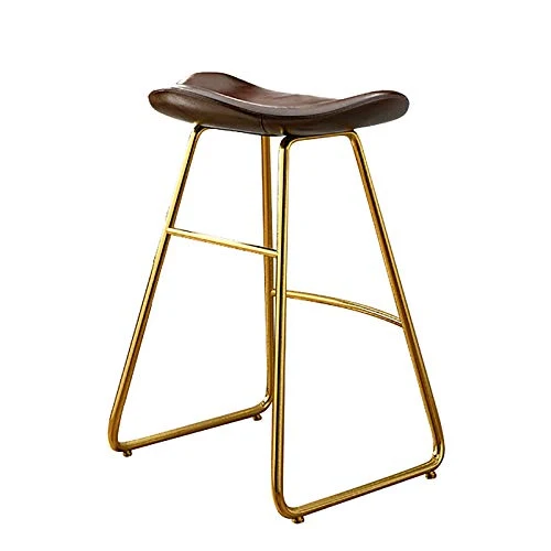 XIAOQIAO Sgabello da Bar, sgabelli da Bar Alti da Cucina Moderna da 75 cm, Sedia da Pranzo con Schienale su Gambe Metallo...