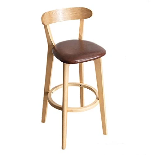 Sgabelli da bar legno, con schienale Soggiorno Soggiorno Sgabello Casa con poggiapiedi Lounge Chair High Sgabelli da pranz...