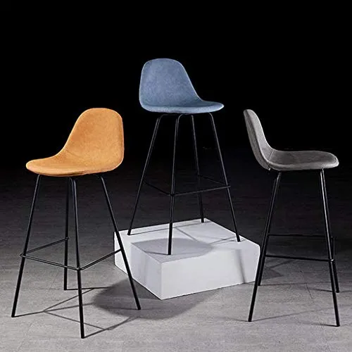 Sgabello da bar, con schienale Metallo Bracket Lounge Chair Bar Sgabello Casa Bella durevole Seggiolone Cucine Sgabelli da...