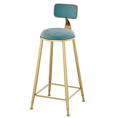 XINGLEI Sgabelli da Bar, sgabelli Alti, sgabelli da Bar Comodi dal Design ergonomico, con Schienale Alto e Gambe Metallo D...
