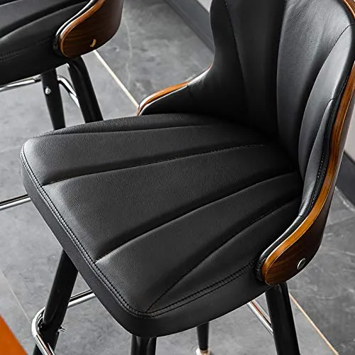 XINGLEI Sgabelli da Bar, Sgabello Alto ad Altezza Fissa, Design Contemporaneo, Sgabello Alto con Seduta ergonomica e Confo...